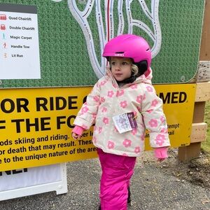 Pink Floral Hooded Jacket